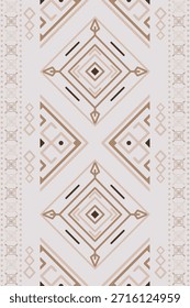 Vector nativo del diseño del tono de tierra de la tela nativa americana de Navajo geométrica azteca tribal étnica del patrón inconsútil del suroeste para la impresión textil