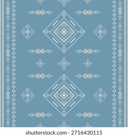 Vector nativo del diseño del tono de tierra de la tela nativa americana de Navajo geométrica azteca tribal étnica del patrón inconsútil del suroeste para la impresión textil