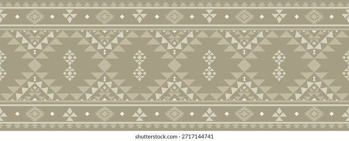 Vector nativo del diseño del tono de tierra de la tela nativa americana de Navajo geométrica azteca tribal étnica del patrón inconsútil del suroeste para la impresión textil