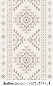 Vector nativo del diseño del tono de tierra de la tela nativa americana de Navajo geométrica azteca tribal étnica del patrón inconsútil del suroeste para la impresión textil