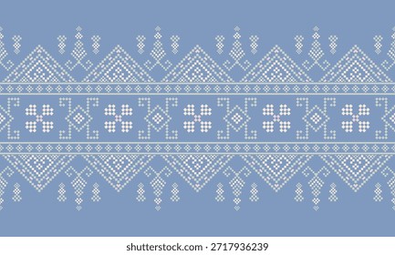 Patrón nativo del suroeste sin fisuras étnico tribal azteca pixel art geométrico Navajo Tela nativa americana Vector de diseño de tonos de tierra para la impresión textil