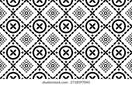 Patrón nativo del suroeste sin fisuras étnico tribal azteca geométrica Navajo Tela nativa americana Vector de diseño en blanco y negro para la impresión textil