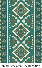 Vector nativo del diseño del tono de tierra de la tela nativa americana de Navajo geométrica azteca tribal étnica del patrón inconsútil del suroeste para la impresión textil