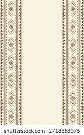 Vector nativo del diseño del tono de tierra de la tela nativa americana de Navajo geométrica azteca tribal étnica del patrón inconsútil del suroeste para la impresión textil