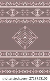 Vector nativo del diseño del tono de tierra de la tela nativa americana de Navajo geométrica azteca tribal étnica del patrón inconsútil del suroeste para la impresión textil