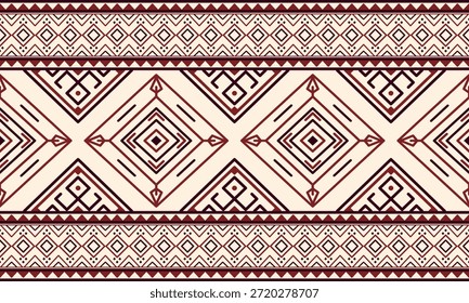 Vector nativo del diseño del tono de tierra de la tela nativa americana de Navajo geométrica azteca tribal étnica del patrón inconsútil del suroeste para la impresión textil