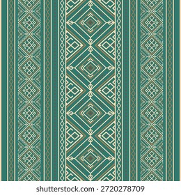 Vector nativo del diseño del tono de tierra de la tela nativa americana de Navajo geométrica azteca tribal étnica del patrón inconsútil del suroeste para la impresión textil