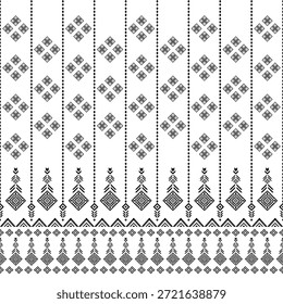 Patrón nativo del suroeste sin fisuras étnico tribal azteca geométrica Navajo Tela nativa americana Vector de diseño en blanco y negro para la impresión textil