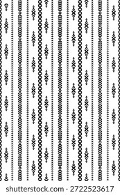 Patrón nativo del suroeste sin fisuras étnico tribal azteca geométrica Navajo Tela nativa americana Vector de diseño en blanco y negro para la impresión textil