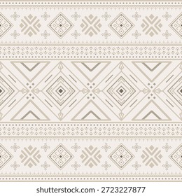 Vector nativo del diseño del tono de tierra de la tela nativa americana de Navajo geométrica azteca tribal étnica del patrón inconsútil del suroeste para la impresión textil