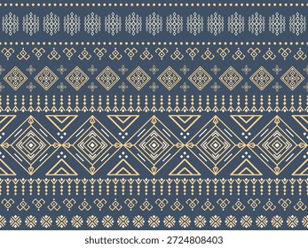 Vector nativo del diseño del tono de tierra de la tela nativa americana de Navajo geométrica azteca tribal étnica del patrón inconsútil del suroeste para la impresión textil
