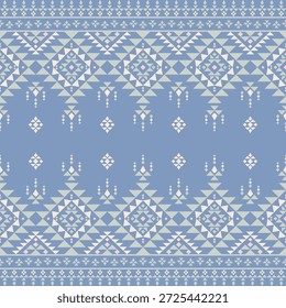 Vector nativo del diseño del tono de tierra de la tela nativa americana de Navajo geométrica azteca tribal étnica del patrón inconsútil del suroeste para la impresión textil