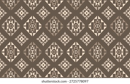 Vector nativo del diseño del tono de tierra de la tela nativa americana de Navajo geométrica azteca tribal étnica del patrón inconsútil del suroeste para la impresión textil