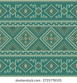 Vector nativo del diseño del tono de tierra de la tela nativa americana de Navajo geométrica azteca tribal étnica del patrón inconsútil del suroeste para la impresión textil