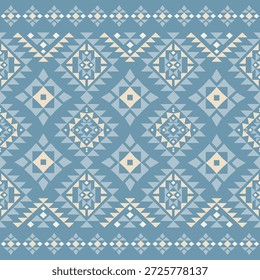 Vector nativo del diseño del tono de tierra de la tela nativa americana de Navajo geométrica azteca tribal étnica del patrón inconsútil del suroeste para la impresión textil