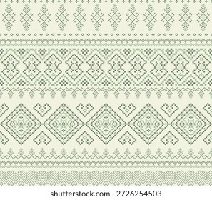 Patrón nativo del suroeste sin fisuras étnico tribal azteca pixel art geométrico Navajo Tela nativa americana Vector de diseño de tonos de tierra para la impresión textil
