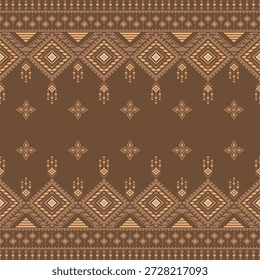 Sudoeste nativo sem emenda padrão étnico tribal asteca geométrica Navajo nativo americano tecido terráqueo vetor de design para impressão têxtil