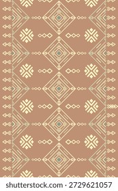 Sudoeste nativo sem emenda padrão étnico tribal asteca geométrica Navajo nativo americano tecido terráqueo vetor de design para impressão têxtil