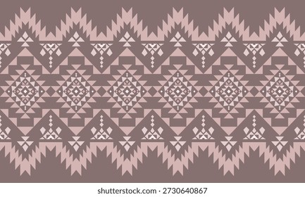 Sudoeste nativo sem emenda padrão étnico tribal asteca geométrica Navajo nativo americano tecido terráqueo vetor de design para impressão têxtil
