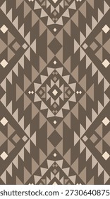 Sudoeste nativo sem emenda padrão étnico tribal asteca geométrica Navajo nativo americano tecido terráqueo vetor de design para impressão têxtil