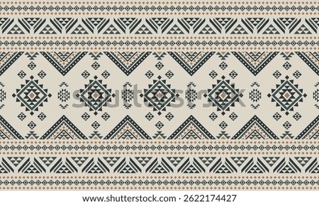 Southwest Native seamless pattern ethnic tribal Aztec geometric Navajo Native American fabric colorful design vector for textile print