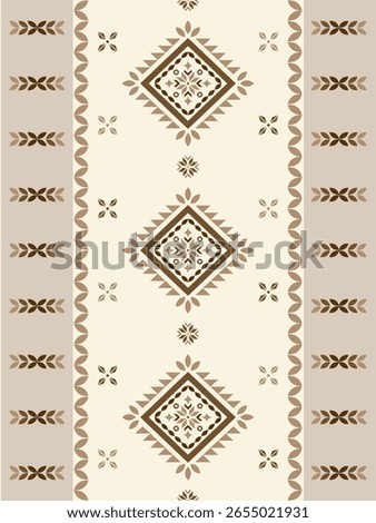 Southwest Native seamless pattern ethnic tribal Aztec Floral Flower geometric Navajo Native American fabric colorful design vector for textile print