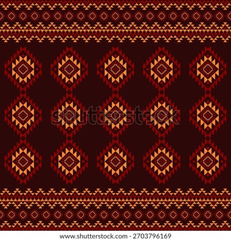 Southwest native seamless pattern ethnic tribal Aztec geometric Navajo Native American fabric colorful design vector for textile printing