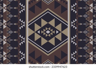 Southwest Navajo geometric pattern. Vector ethnic southwest geometric shape seamless pattern. Ethnic Navajo geometric pattern use for textile, carpet, rug, cushion, quilt, wallpaper, upholstery, etc.