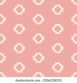 Southwestern Aztec Seamless Pattern. Navajo Decorative Repeat Background. Native American Print Ethnic Vector Illustration