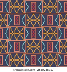 Southwestern Digital Tribal Pattern Native American Textile