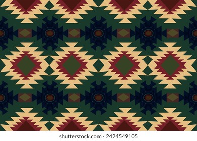 Southwestern Living Room Rug Thin Tribal Area Rug for Bedroom, Large Farmhouse Rug Carpet Indoor Entryway Rug for Dining Room Office