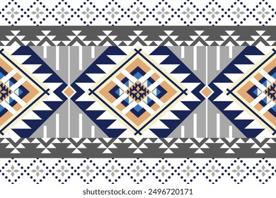 Southwestern Style Geometric Art perfect for textiles, clothing, accessories, and decorative paper with gray tone