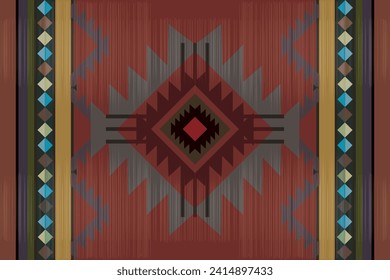 Southwestern Style - The geometric southwestern Aztec pattern makes a statement with rich colors that are easy to coordinate with a range of decor styles-112