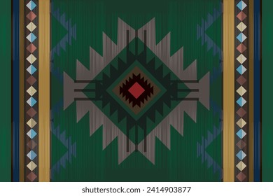 Southwestern Style - The geometric southwestern Aztec pattern makes a statement with rich colors that are easy to coordinate with a range of decor styles.