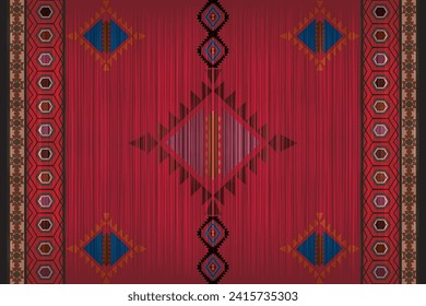 Southwestern Style - The geometric southwestern Aztec pattern makes a statement with rich colors that are easy to coordinate with a range of decor styles.