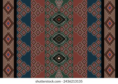 Estilo del suroeste - El patrón geométrico azteca del suroeste hace una declaración con colores ricos que son fáciles de coordinar con una gama de estilos de decoración.