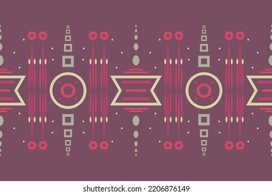 Southwestern upholstery Aztec fabric Seamless Pattern Design Geometric boho texture vector illustrations background.