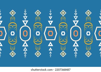 Southwestern upholstery Navajo Fabric Seamless Pattern Design Geometric African American oriental traditional vector illustrations. Embroidery style.
