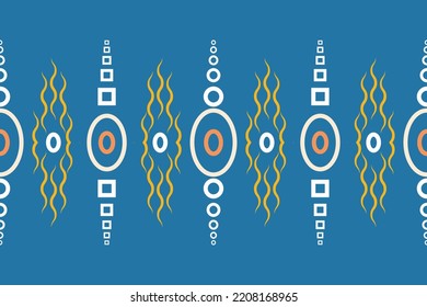 Southwestern upholstery Navajo Fabric Seamless Pattern Design Geometric boho texture vector illustrations background.