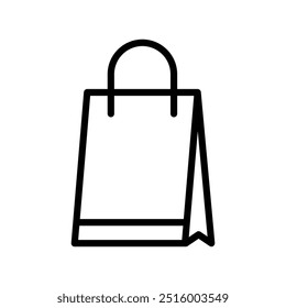 souvenir bag ícone linha vetor design em estilo moderno