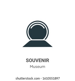 Souvenir glyph icon vector on white background. Flat vector souvenir icon symbol sign from modern museum collection for mobile concept and web apps design.
