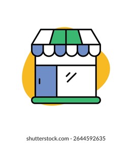 Souvenir Shop Icon vector stock illustration