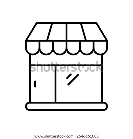 Souvenir Shop Icon vector stock illustration