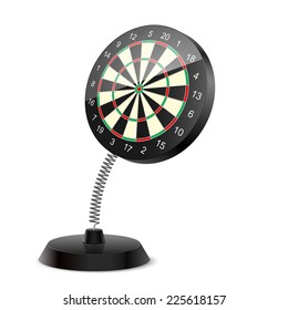 Souvenir at the spring in form darts on the white background