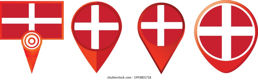 Sovereign Military Order Of Malta flag icon . web icon set . icons collection. Simple vector illustration.