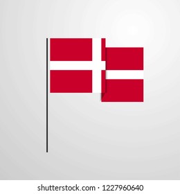 Sovereign Military order of Malta waving Flag design vector