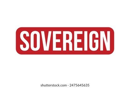 Sovereign Stamp. Red Sovereign Rubber grunge Stamp