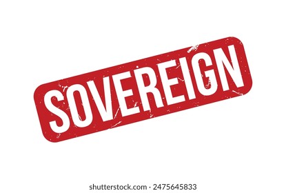 Sovereign Stamp. Red Sovereign Rubber grunge Stamp