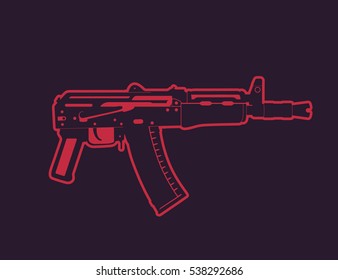 Soviet automatic carbine, shortened assault rifle, russian gun