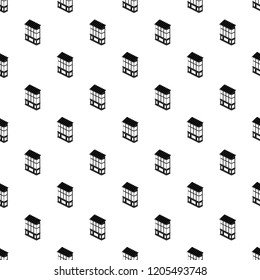 Soviet balcony pattern vector seamless repeating for any web design